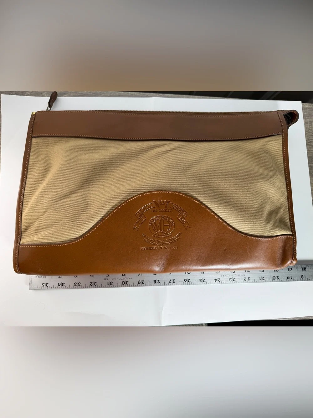 Ghurka Marley Hodgson Pit Briefcase No 7 The Docket 1991 Twill/Leather Excellent